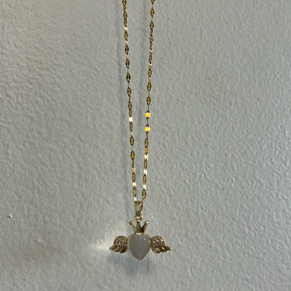 Gold Filled Angel Heart Necklace